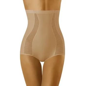 Kalhotky Dámské kalhotky Idealia Beige - Wol-Bar XL