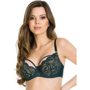 Podprsenka Polovyztužená dámská podprsenka TANGO 01076 SEMI SZMARAGD emerald 65F
