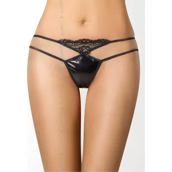 Dámské erotické kalhotky Tanga Maple Lolipop V-7818 černá - Axami M