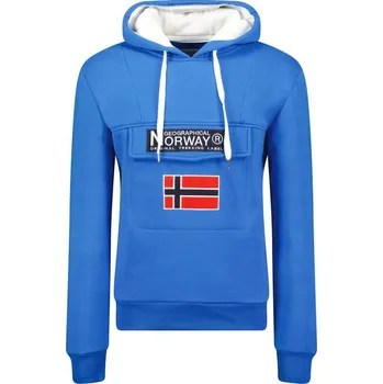 Pánská mikina Geographical Norway Gadrien DB 054 M WW6115H/GN-Royal Blue / White mikina 2XL