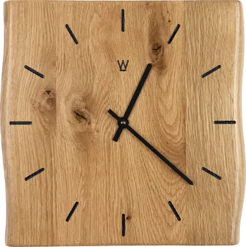 Hodiny Wooded Nástěnné hodiny Thunder z masivu DUB hnědé