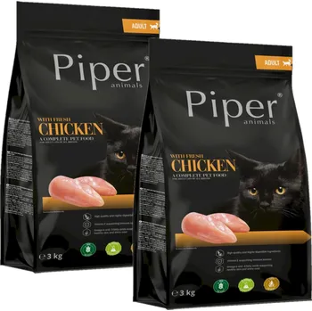 Krmivo pro kočku DOLINA NOTECI Piper Animals s kuřecím masem pro kočky 2x3kg