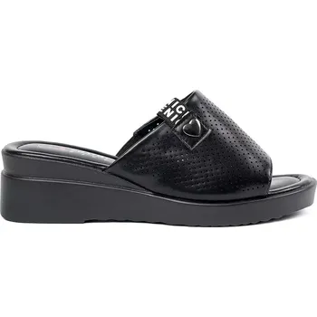 Dámské žabky Výborné černé dámské nazouváky platforma 41