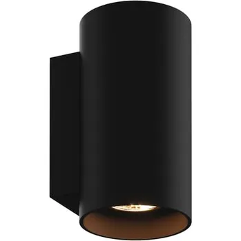 Nástěnné svítidlo Bodové černé nástěnné svítidlo SANDY WL ROUND