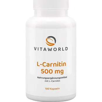 Fitness strava Vitaworld L-carnitine 500 mg 100 kapslí