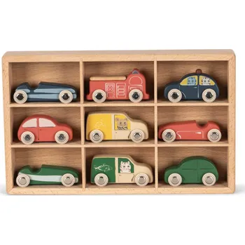 autíčko Sada dřevěných autíček "Multi" Konges Sløjd