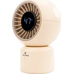 Stolní akumulátorový ventilátor Velano s oscilační funkcí a LCD displejem, Powermat VELWEBS0010