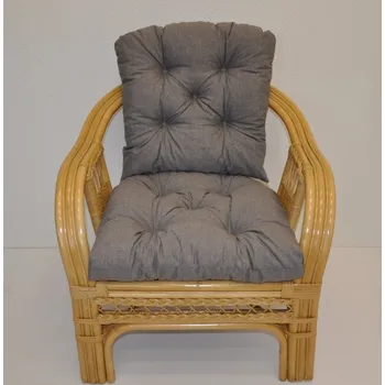 Podsedák Axin Trading s.r.o. Polstr na křeslo Rio De Janeiro látka šedý melír