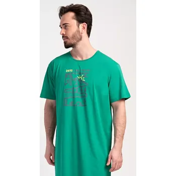 Pánská noční košile s krátkým rukávem Outdoor zelená XL