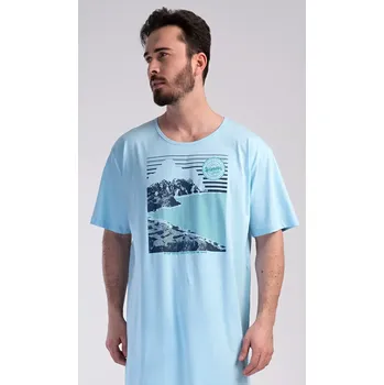 Pánská noční košile s krátkým rukávem Wander šedá M