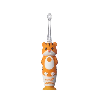 Péče o chrup Brush-baby WildOnes dětský sonický kartáček, tygr, 0-10 let + dárek a doprava zdarma