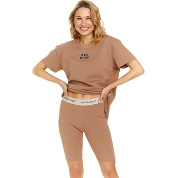 Dámské pyžamo Dámské pyžamo 5382 - Doctornap hnědá S