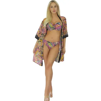 Dámské plavky Pareo šátek 11D80SZ 38 - SELF černá Univerzální