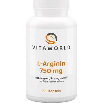 Aminokyselina Vitaworld L-arginine 750 mg 120 kapslí