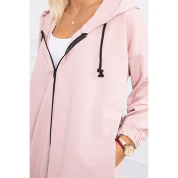 Dámská mikina Mikina s potiskem "The world is yours" tmavě pudrově růžová UNI