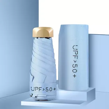 Deštník Shimia Skládací cestovní mini deštník UPF 50 modrá