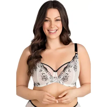 Podprsenka Dámská podprsenka 840 Black & white - GORSENIA bílá 65/F