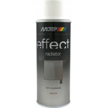 Barva ve spreji MOTIP RADIATOR EMALIA BARVA NA RADIÁTORY A TRUBKY BÍLÁ LESKLÁ SPRAY 400ML