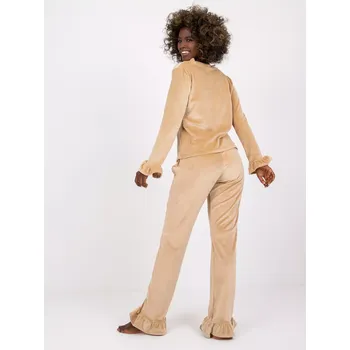 Dámské pyžamo Pyžamo-RV-PI-7394.23X-světle béžová XL