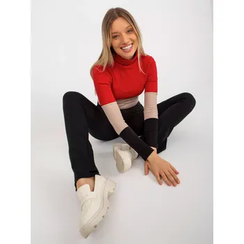 Dámská halenka Dámská halenka RV BZ 8465 1.08P černá a červená - FPrice jedna velikost