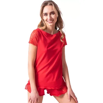 Dámské pyžamo Dámské pyžamo Nicola red - ELDAR červená S