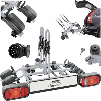 Nosič kol Nosič kol Amos Tytan 3 Plus stříbrný pro 3 kola