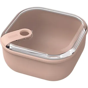 Dóza na potraviny OBĚDOVÝ BOX ROTHO NÁDOBA NA POTRAVINY UZAVÍRATELNÁ ČTVERCOVÁ ELA 1L BÉŽOVÁ