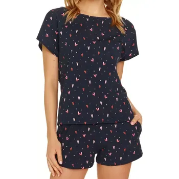 Dámské pyžamo Dámské pyžamo 7131 - Doctornap tmavě modrá L