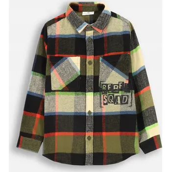 Pánská košile Coccodrillo dětská košile s dlouhým rukávem bavlna vícebarevná, velikost 122