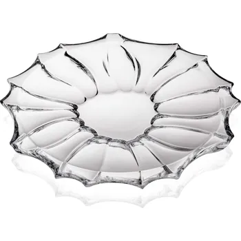 Talíř Křišťálový dezertní talířek na dort BOHEMIA PLANTICA 20 cm