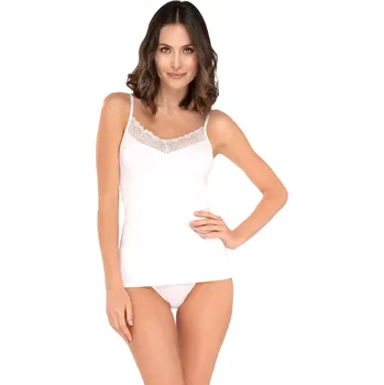 Dámská košilka Emilia white - BABELL Bílá XL