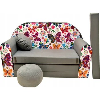 Pohovka Pohovka Tuppi SWM 98 x 168 cm, velur, vícebarevná