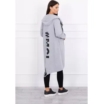 Šedá bunda s potiskem UNI