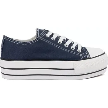 Dámská obuv Stylové tenisky dámské tmavě modré platforma 39