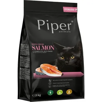 Krmivo pro kočku DOLINA NOTECI Piper Animals s lososem pro sterilizované kočky 3kg