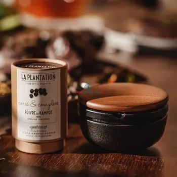 Mlýnek na koření Sada Skeppshult velký litinový mlýnek s černým Kampotským pepřem