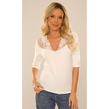 Dámské tričko De Lafense 858 Lottie 3/4 tričko S-2XL černá XL