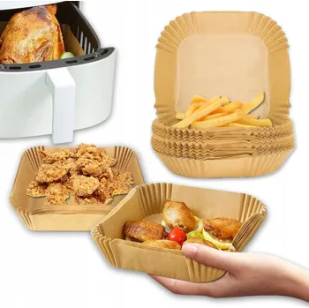 Obraz Papír na pečení Orzeszku hnědý 16x16 cm 100 ks do fritézy