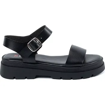 Dámské sandále Pěkné sandály černé dámské platforma 37