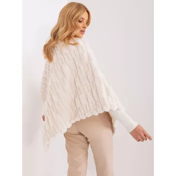 Dámské pončo Poncho AT PN 2347.68 ecru jedna velikost