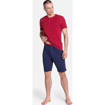 Pánské pyžamo Pyžamo Dune 38879-33X Červená a tmavě modrá - Henderson M