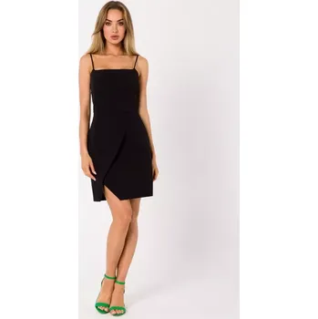 Dámské šaty M744 Koktejlové mini šaty - černé EU XXL