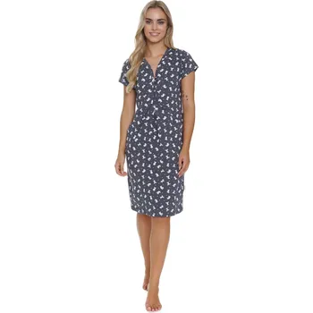 Těhotenské spodní prádlo Dámská těhotenská košile 5271 - Doctornap grafitová M