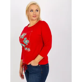 Dámská halenka Halenka RV BZ 8457.47P červená jedna velikost