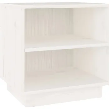 Noční stolek Noční Stolek Dřevěný Bílý 40x34x40 cm