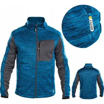 Pánská mikina Pánská mikina na zip Dassy Convex pracovní termoaktivní Modrá M