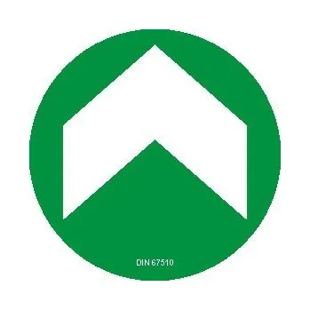 Podlahová šipka-samolepicí fotoluminiscenční fólie