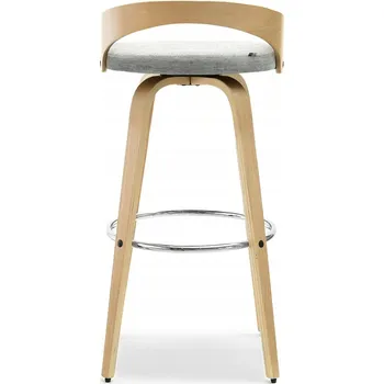 Jídelní židle Barová Židle Mebel-Partner , přírodní dub, 92 cm, umělá kůže