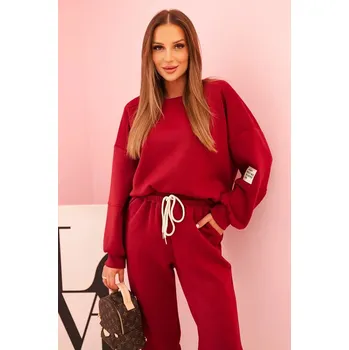 Komplet mikina + kalhoty máslově švestková UNI