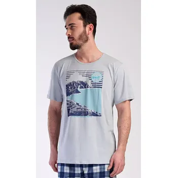 Pánské pyžamo Pánské pyžamo šortky Wander šedá XL